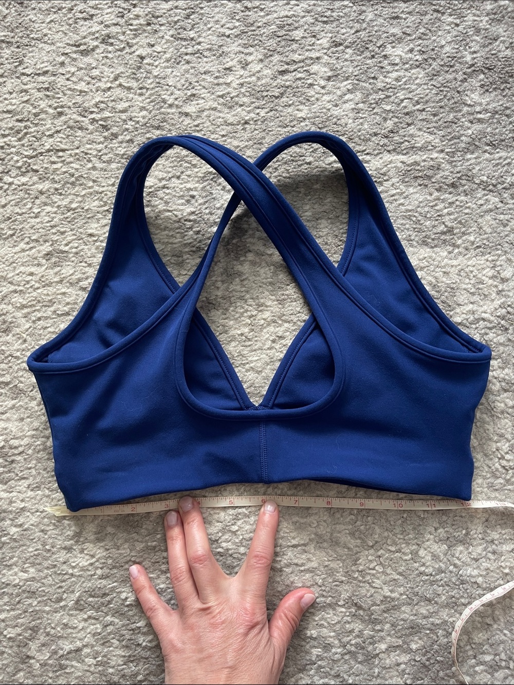 LSKD Stamina cross back check Sports Bra cobalt blue small - Picture 5 of 6